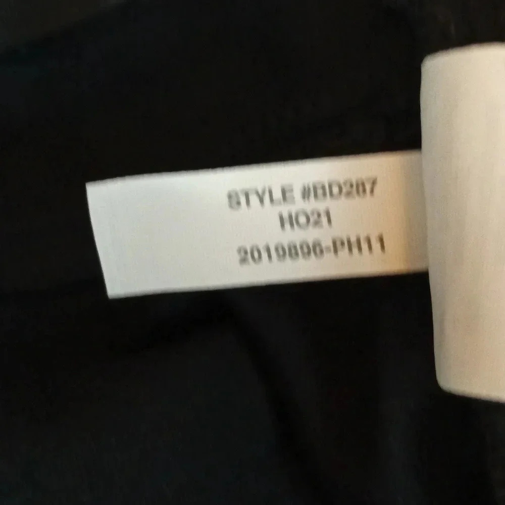 J. Crew vegan leather high waist classic straight black 5 pocket size 27 - Picture 12 of 13